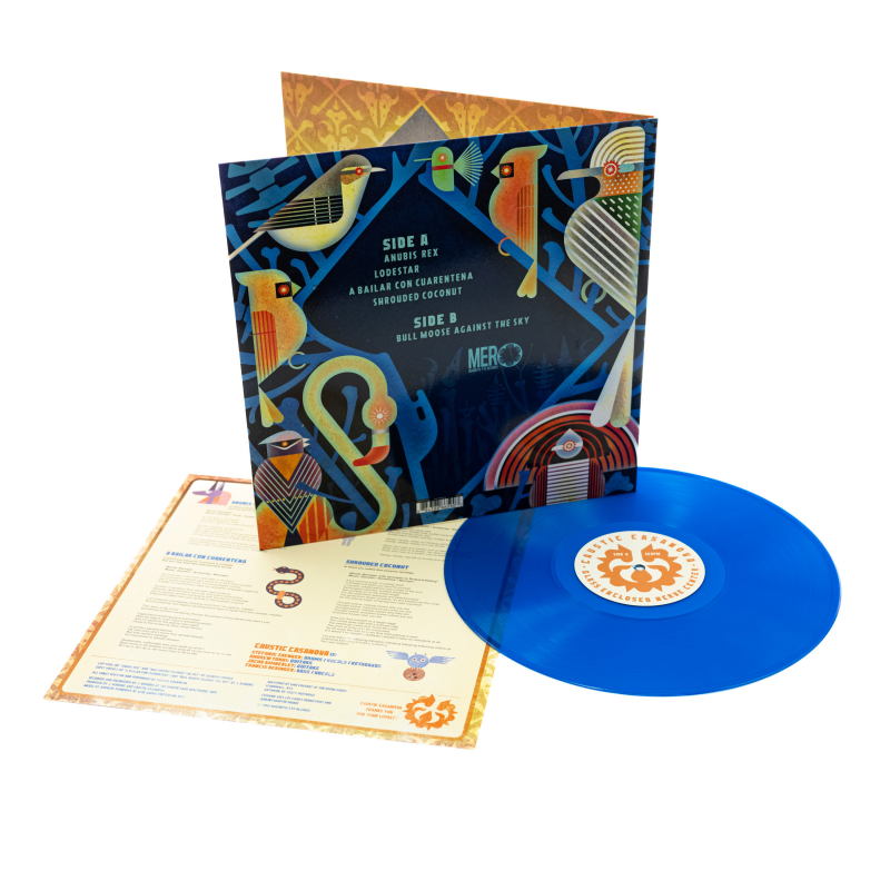 Caustic Casanova - Glass Enclosed Nerve Center Vinyl Gatefold LP  |  Blue transparent