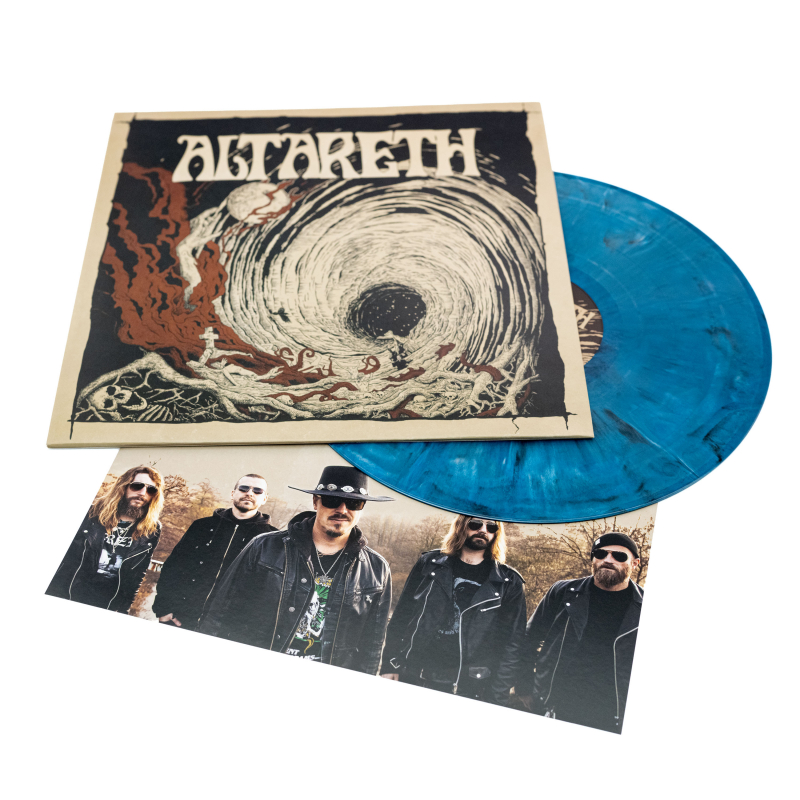 Altareth - Blood Vinyl LP  |  Transparent blue/white/black marble